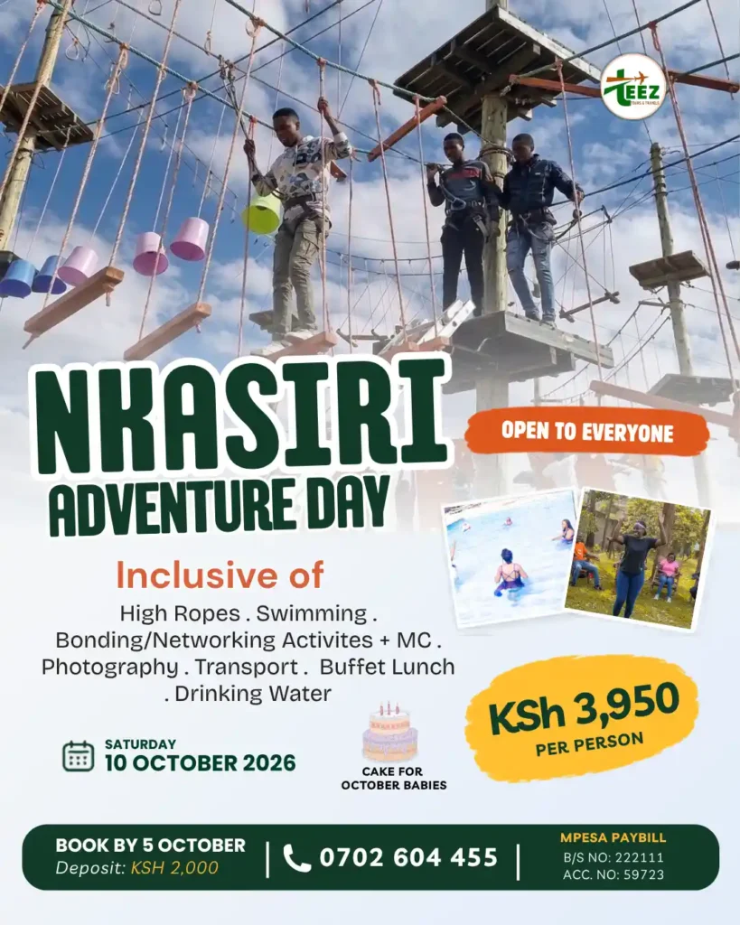 Nkasiri Adventure Park Day by Teez Tours Flyer